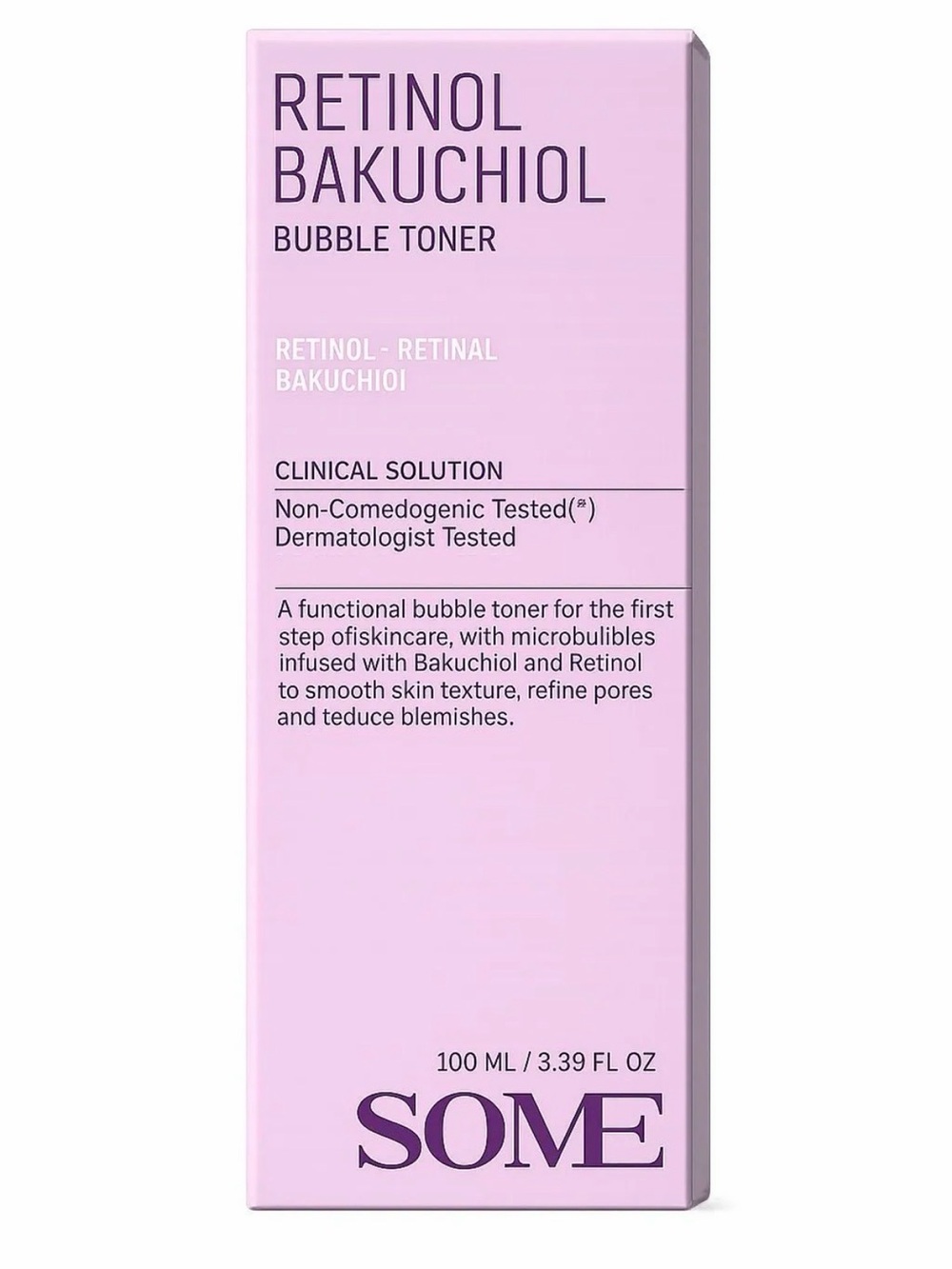 Retinol Bakuchiol Bubble Toner — Pink